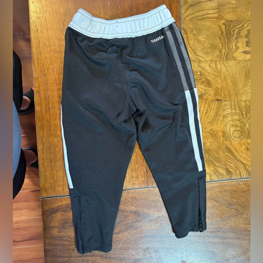 Adidas Kids Black Track Pants - Picture 2 of 5